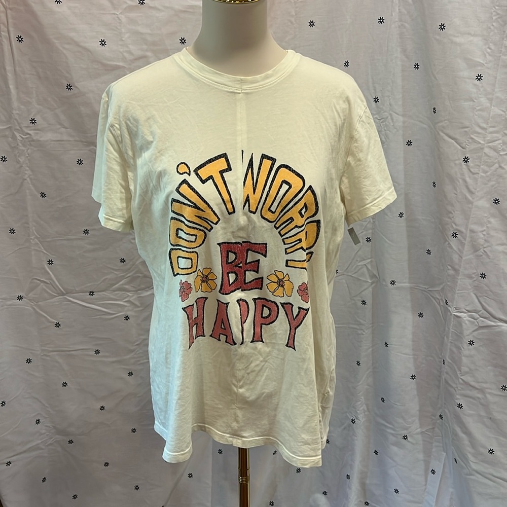 Show Me Your Mumu Don’t Worry Be Happy size large t-shirt